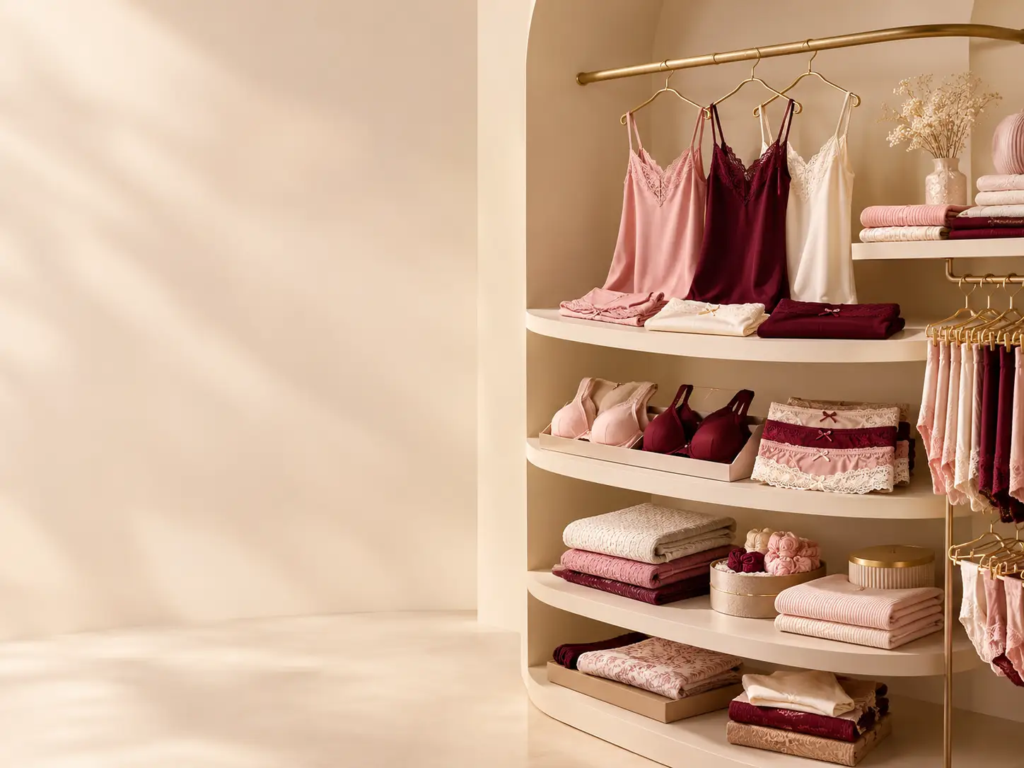 Collection de lingerie et essentiels féminins